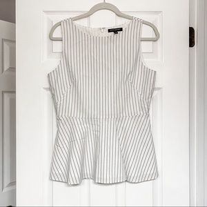Banana Republic Striped Peplum Top